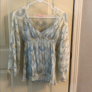 Beautiful Crape blouse with camisole